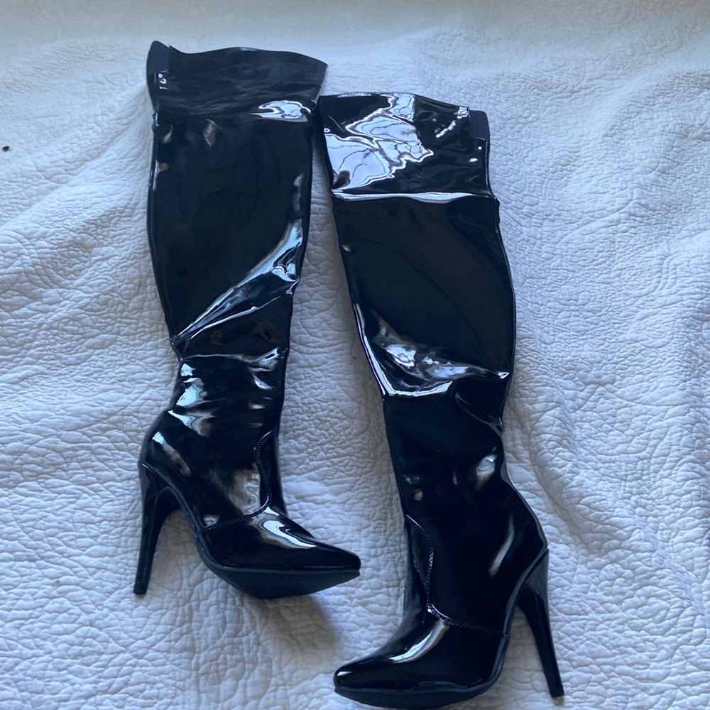 Ellie New Black Over the Knee boots Size 7
